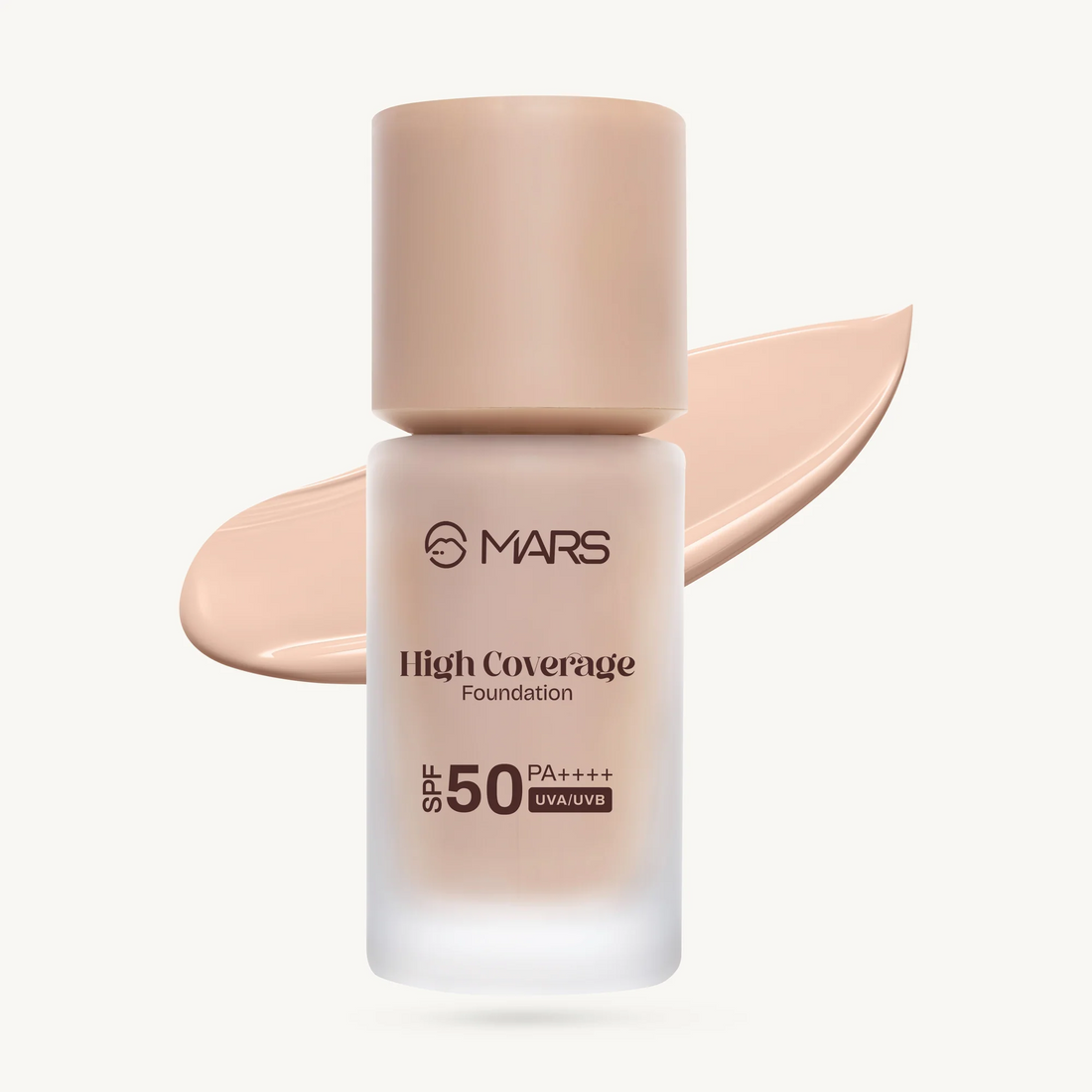 MARS HIGH COVERAGE FOUNDATION SPF50 PA++++ UVA/UVB 40ML