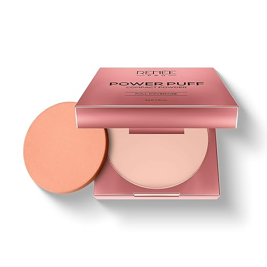 RENEE PRO POWER PUFF COMPACT POWDER FULL COVERAGE 9G