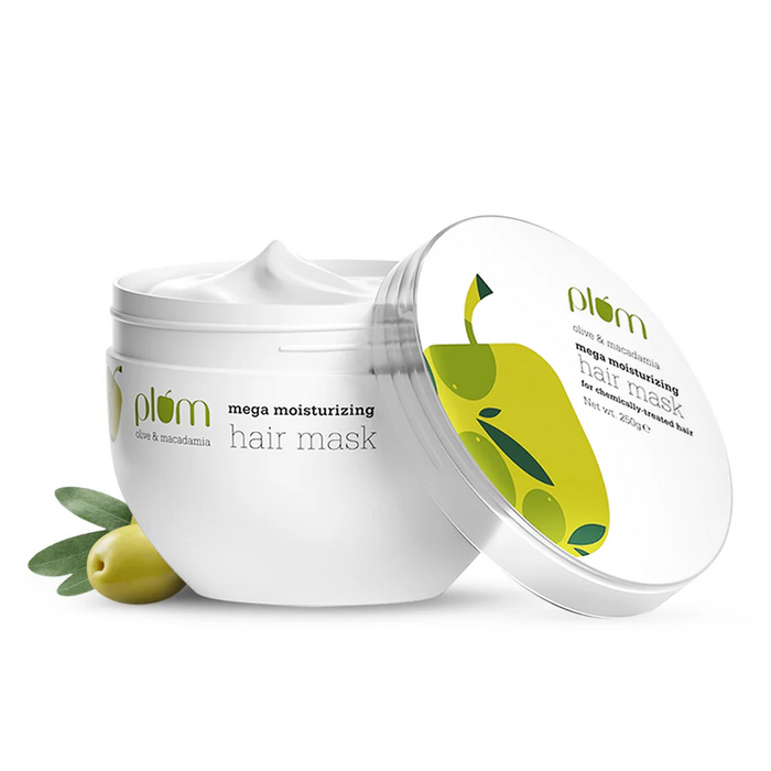 PLUM OLIVE & MACADAMIA MEGA MOISTURIZING HAIR MASK 250G