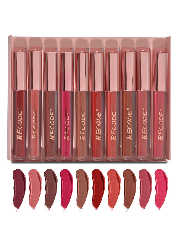 Recode Clay Matte Liquid Lipsticks 2 ML x 10
