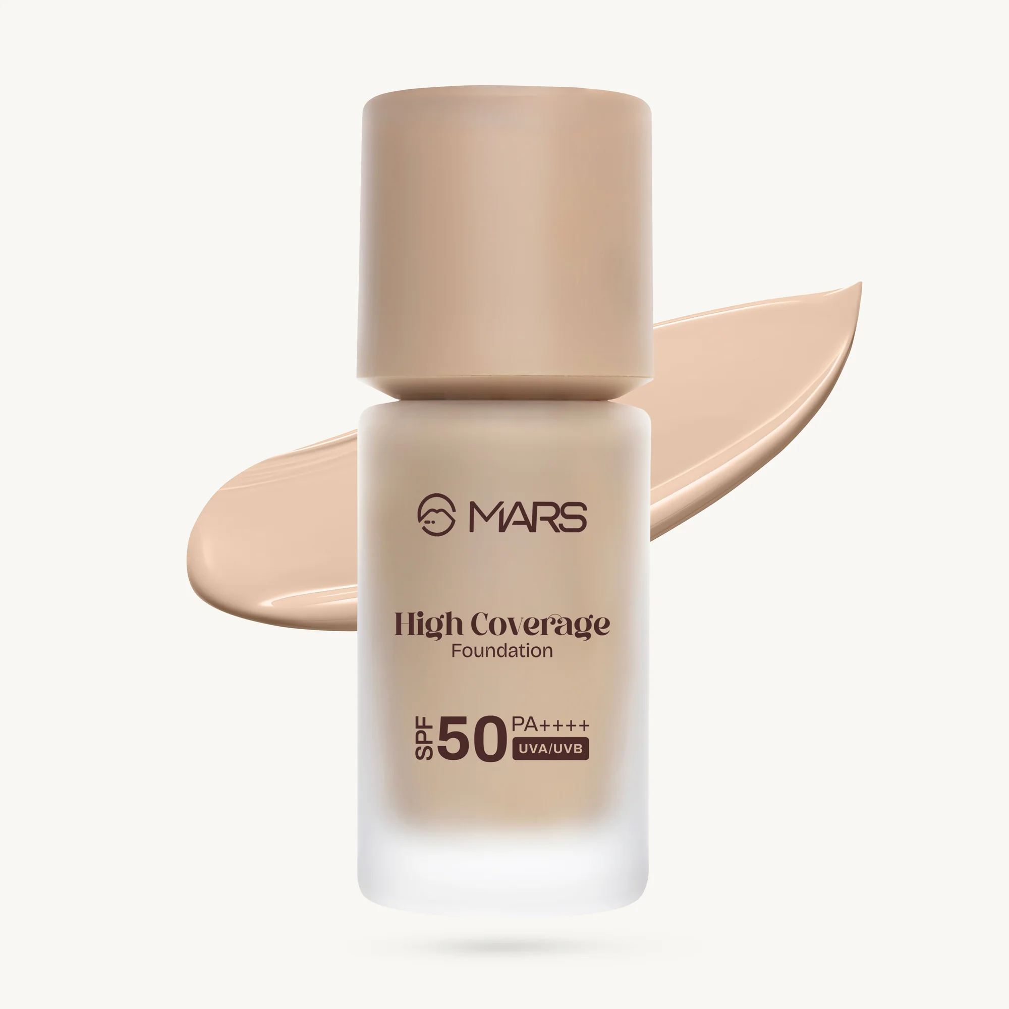 MARS HIGH COVERAGE FOUNDATION SPF50 PA++++ UVA/UVB 40ML