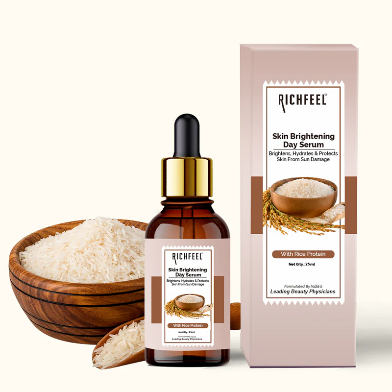 RICHFEEL NATURAL SKIN BRIGHTENING DAY SERUM WITH RICE PROTEIN 25ML