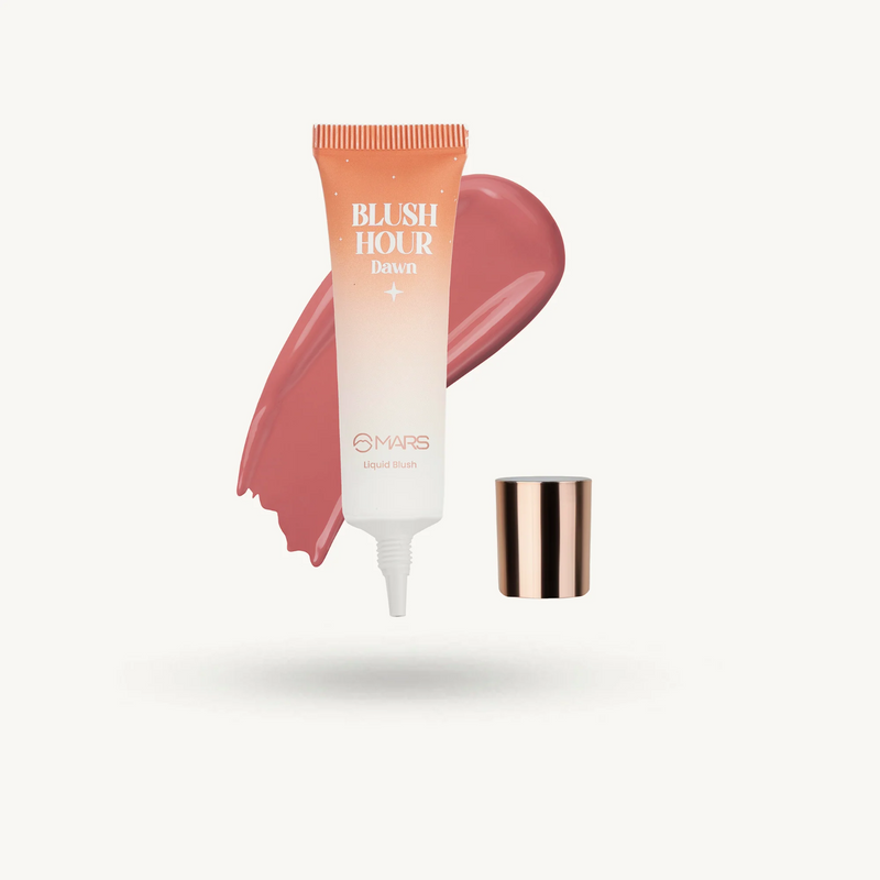 MARS Liquid Blush Hour (12 ml) | Dewy-Matte Finish | Highly Pigmented | Lightweight & Long-Lasting Formula | Effortless Application