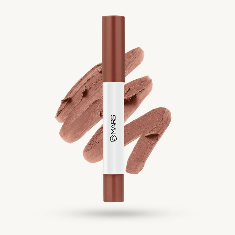 MARS Cloud Kiss Germany Formula Matte Lip Crayon (1.8gm)  | Infused with Corn & Rice Starch | 8+ Hr Long-Lasting | Feather-Light Texture | Full Coverage