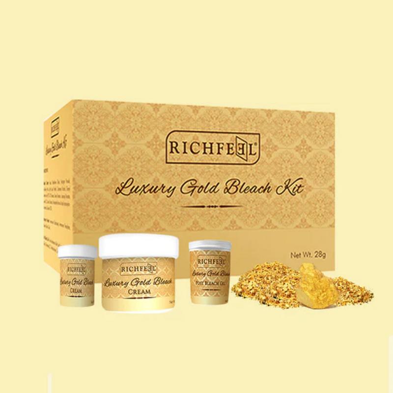 RICHFEEL NATURAL LUXURY GOLD BLEACH KIT 28G
