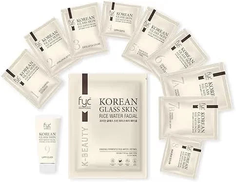 Korean facial kit for glass skin