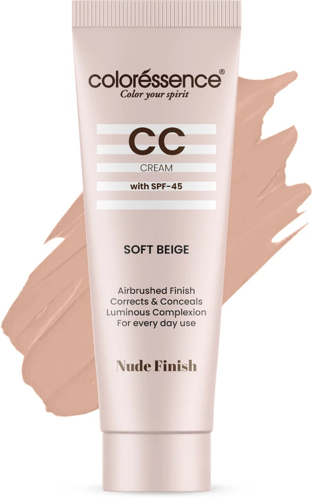 COLORESSENCE CC CREAM WITH SPF-45 SOFT BEIGE
