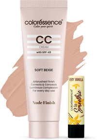 COLORESSENCE CC CREAM WITH SPF-45 SOFT BEIGE