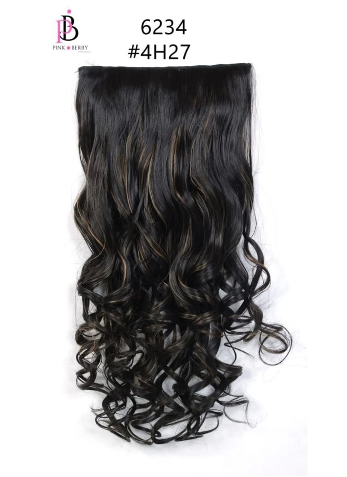PINK BERRY HAIR EXTENSION CURLY