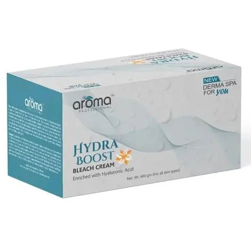 Alaroma Professional Hydra Boost Bleach Cream | Deep Hydrating Facial Bleach with Aqua Complex | Brightening, Soothing & Even Tone Skin Lightening Cream (400gm)