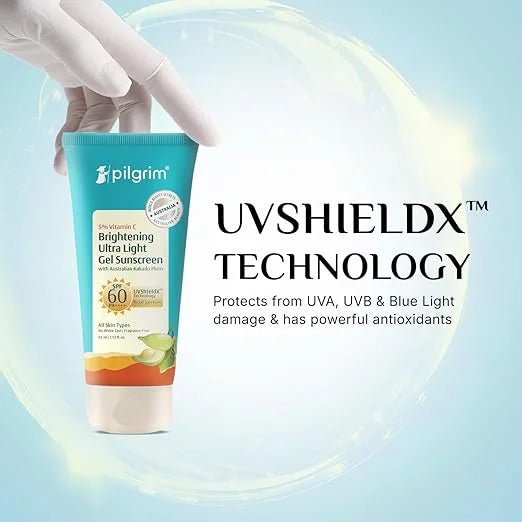 PILGRIM BRIGHTENING ULTRA LIGHT GEL SUNSCREEN SPF 60PA++++ 45ML
