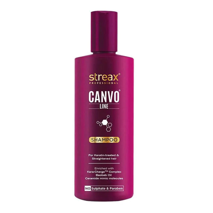 STREAX PROFESSIONAL CANVO LINE SHAMPOOKERATIN TREATED & STRAIGHTENED HAIR 300ML