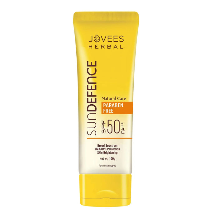 JOVEES HERBAL SUNDEFENCE NATURAL CARE PARABEN FREE SPF 50 PA+++ 100G