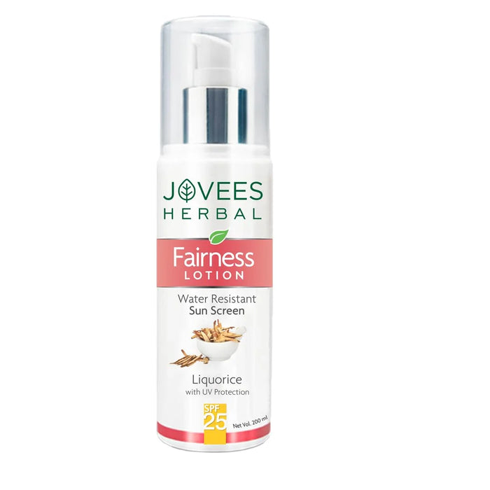 JOVEES HERBAL FAIRNESS LOTION WATER RESISTANT SUN SCREEN SPF 25 200ML
