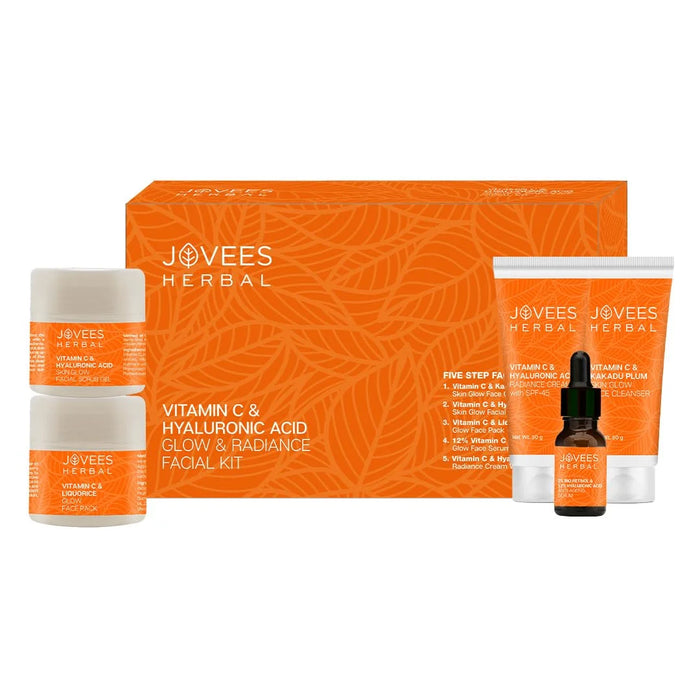 JOVEES HERBAL VITAMIN C & HYALURONIC ACID GLOW & RADIANCE FACIAL KIT