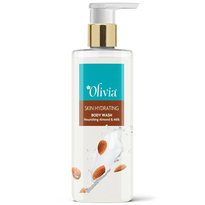 OLIVIA SKIN HYDRATING BODY WASH NOURISHING ALMOND & MILK