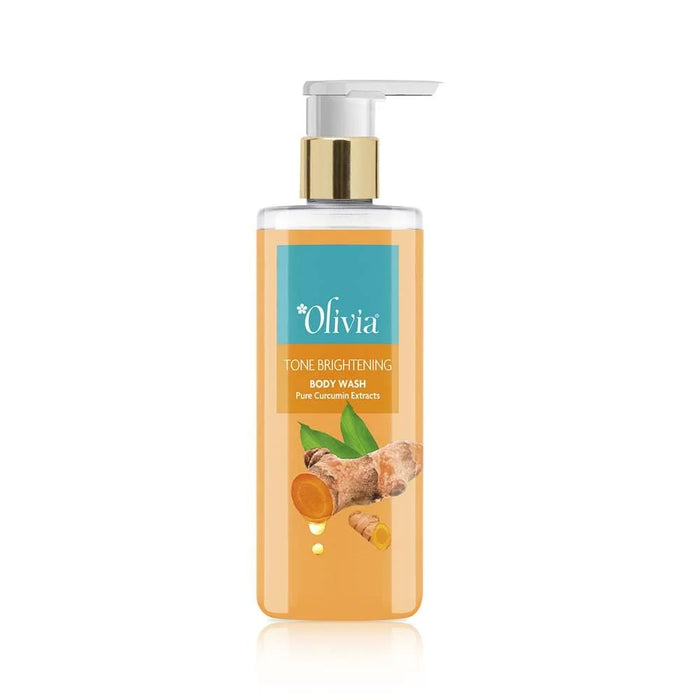 OLIVIA TONE BRIGHTENING BODY WASH PURE CURCUMIN EXTRACTS
