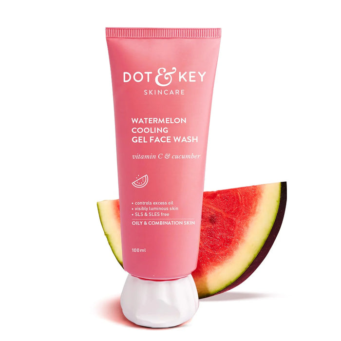 DOT & KEY WATERMELON COOLING GEL FACE WASH VITAMIN C & CUCUMBER 100ML