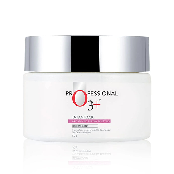 O3+ PROFESSIONAL D-TAN PACK BRIGHTENING & GLOW BOOSTING DERMAL ZOME 50G