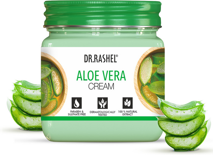 Dr.Rashel Aloe Vera Face & Body Cream with Aloe Vera Extracts | Soothing & Hydration (380 ml)