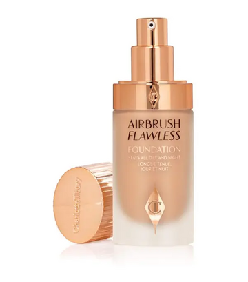 Charlotte Tilbury Airbrush Flawless Matte Foundation - Full Coverage Liquid Makeup with a Natural-Matte Finish - Smoothes & Blurs Pores - Waterproof & Transfer Resistant