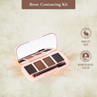Gorgeous Girl Brow Contouring Eye Brow Kit with Dual Side Brush, 12g