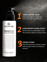 EUROPE GIRL PERFECT DAY FINISH MAKEUP FIXER SETTING MIST SPRAY 100ML