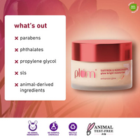 PLUM SAFEROM & KUMKUMADI OIL GLOW BRIGHT MOISTURIZER SPF35 UVA UVB 50G
