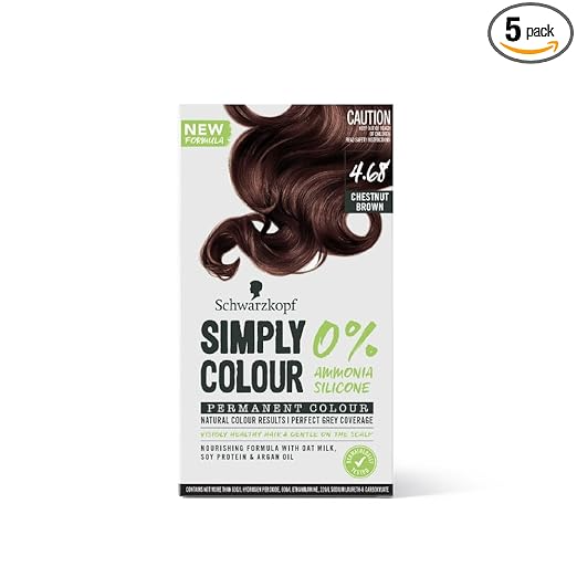 Schwarzkopf Simply Colour Permanent Hair Colour Gentle On Scalp, Upto 100% Grey Coverage, Dermatologist Tested Long-Lasting Nourishing Formula With Argan Oil