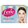 Fem Crème Bleach - Pearl & Milk, Radiant Glow, No Added Silicones, No Added Parabens, 8 g