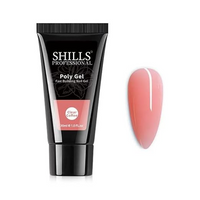 SHILLS PROFESSIONAL POLY GEL FAST BUILDING NAIL GEL CLEAR COFFEE 30ML