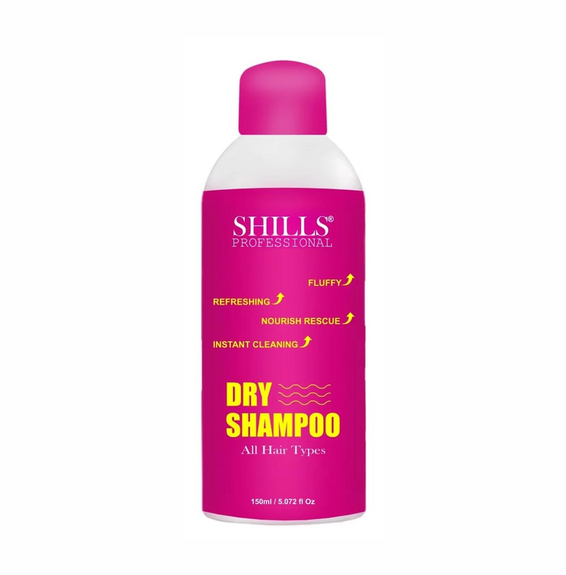 SHILLS PROFESSIONAL Dry Shampoo, 150ml, All Hair Types, Instant Cleaning, Refreshing