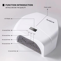 Shills Professional PureCure UV/LED Nail Lamp | High Power Fast Nail Dryer for Gel Polish, Builder Gel & Nail Art | Auto Sensor, Multiple Timer Settings | Salon & Home Use