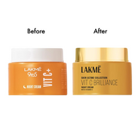 LAKME SKIN ULTIME COLLECTION VIT C BRILLIANCE NIGHT CREAM WITH VITAMIN C 50G