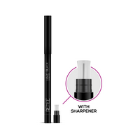 RENEE Hard Black Kajal Pen with Sharpener | 24 Hrs Stay | Long Lasting | Super Black Kajal Pencil