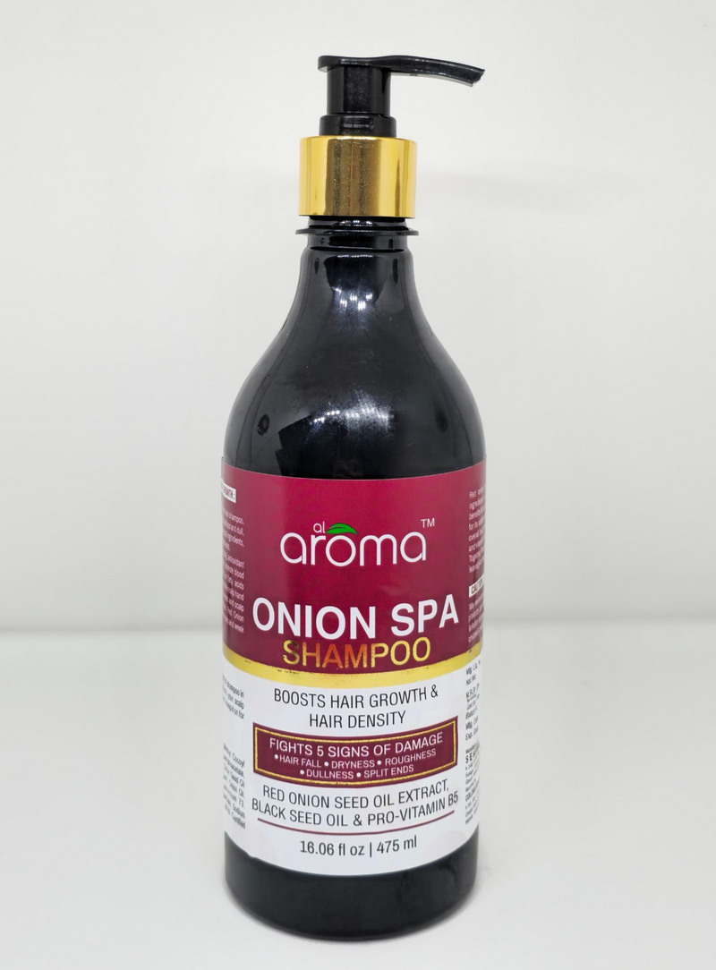 AROMA Onion Spa Shampoo – Boost Hair Growth & Reduce Hair Fall (475 ml)