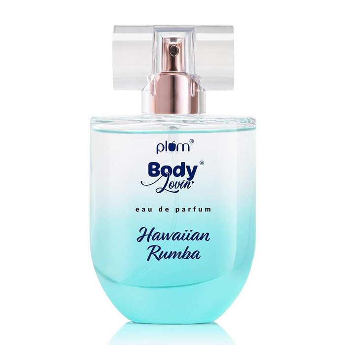 Plum BodyLovin' Hawaiian Rumba Eau De Perfume (Parfum) | Long Lasting & Premium Tropical Fragrance | Luxury Perfume For Women & Men | Mandarin, Gardenia & Vanilla Notes (50 ml)