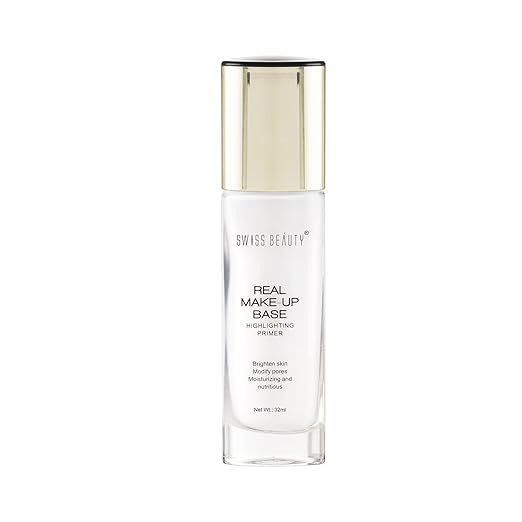 SWISS BEAUTY REAL MAKEUP BASE HIGHLIGHTING PRIMER BRIGHTEN SKIN MOISTURIZING AND NUTRITIOUS-PINK TINT