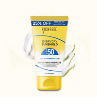 RICHEFEEL NATURAL EVERYDAY SUNSHIELD SPF50 BRIGHTEN & HYDRATE 100G
