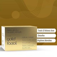 Aroma Magic 7 step Gold Facial Kit - Big Pack | Firms, Tones & Renders a healthy glowing skin | with Marigold & Rose Extracts | All Skin type | 5 Single Use kit set | Pack of 1