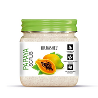 DR.RASHEL Papaya Scrub For Face & Body (380 ML) | All Skin |Cleanser For Deep Exfoliation | Dead Skin Remover| Tan Removal | Blackhead Remover