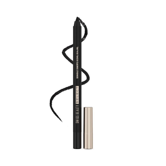 SWISS BEAUTY SELECT SINGLE SWIPE KOHL KAJAL WITH SHARPNER INSIDE-RAVEN BLACK