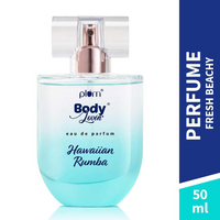 Plum BodyLovin' Hawaiian Rumba Eau De Perfume (Parfum) | Long Lasting & Premium Tropical Fragrance | Luxury Perfume For Women & Men | Mandarin, Gardenia & Vanilla Notes (50 ml)