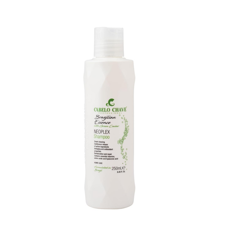 CABELO CHAVE PROFESSIONAL Neoplex Homecare Shampoo 250ml | Damage Repair | Enriched with Green Caviar, Hydrolyzed Wheat Protein & Biotin | Strengthens Hair | Sulfate & Paraben Free | For Men & Women