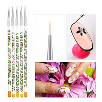 SHILLS PROFESSIONAL FLOWER PRINTED BRUSH SET 5 PCS
