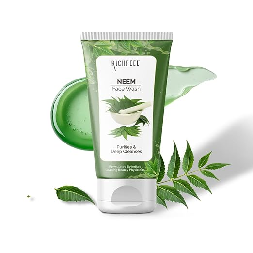 RICHFEEL NATURAL NEEM FACE WASH PURIFIES & DEEP CLEANSES