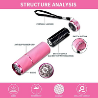 SHILLS PROFESSIONAL SHILLS UV TORCH NAIL LAMP