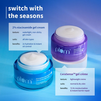 Plum 2% Niacinamide & Rice Water Superlight Gel Cream Moisturizer for Face | Oil-Free Hydration | Brightens, Fades Blemishes | Dermat-Tested | All Skin Types | Women & Men | 100% Vegan | 50 g