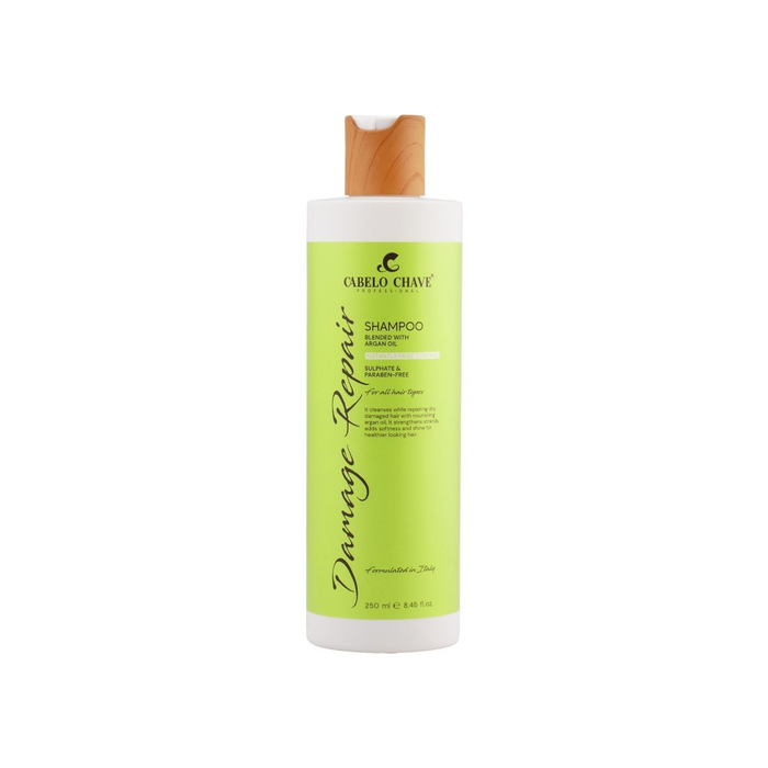 CABELO CHAVE Professional Damage Repair Shampoo 250ml – Repairs, Strengthens & Restores Hair for Smooth, Healthy-Looking Hair