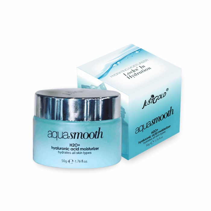 JUST GOLD AQUA SMOOTH H2O+ HYALURONIC ACID MOISTURIZER 50G